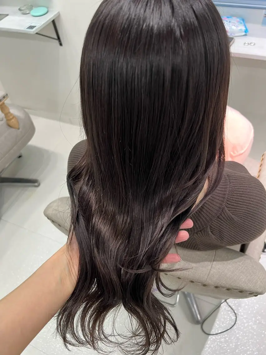 セミロング アッシュ 韓国/アイドルヘア 🎀みづきのヘアスタイル