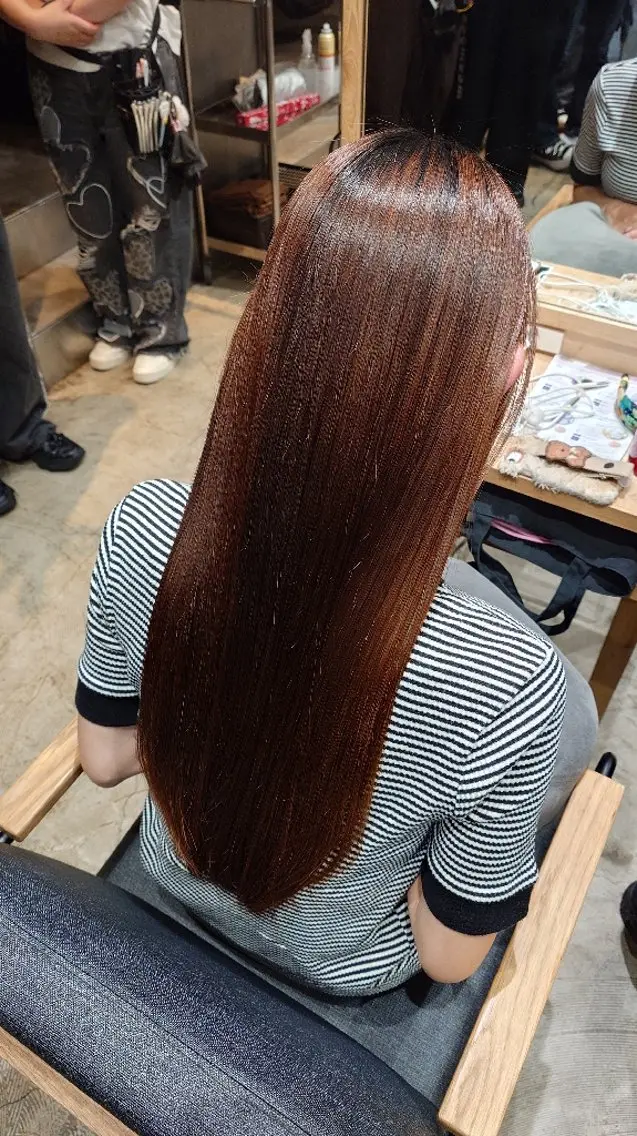 ロング 縮毛矯正 縮毛矯正 宮本  星羅のヘアスタイル
