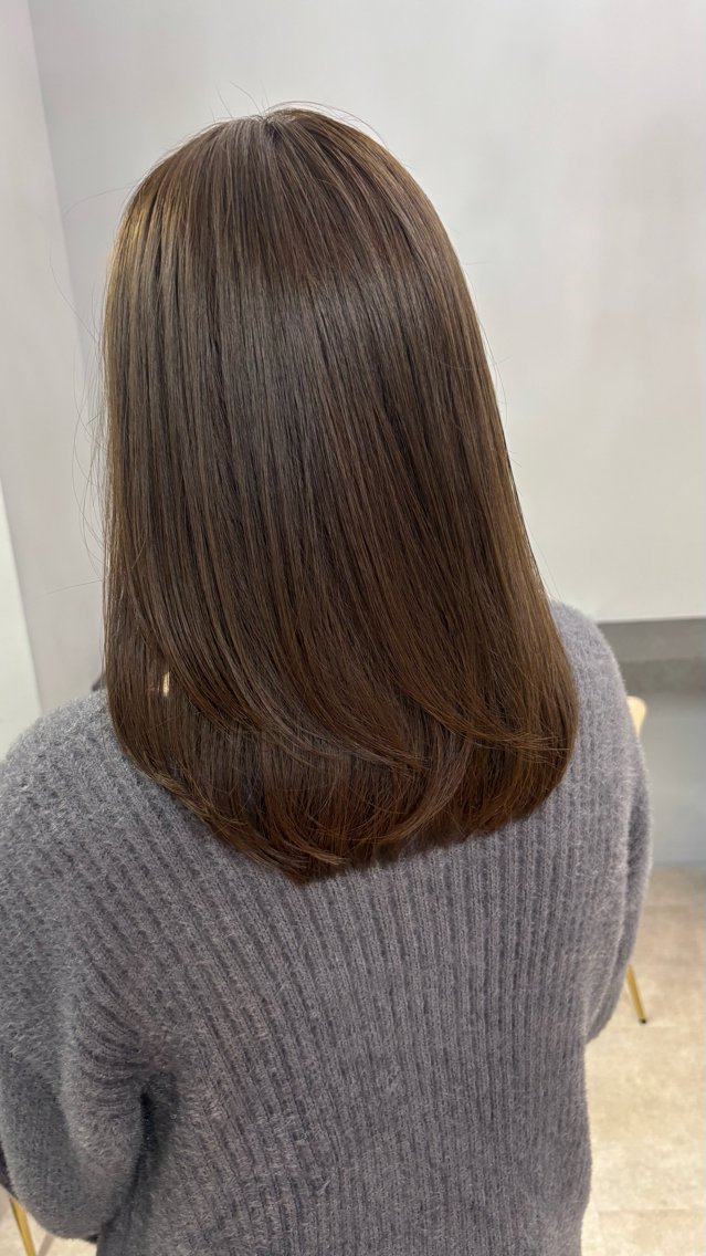 ミディアム カット ヘアカラー 佐藤 宰  OZ桑野店のヘアスタイル