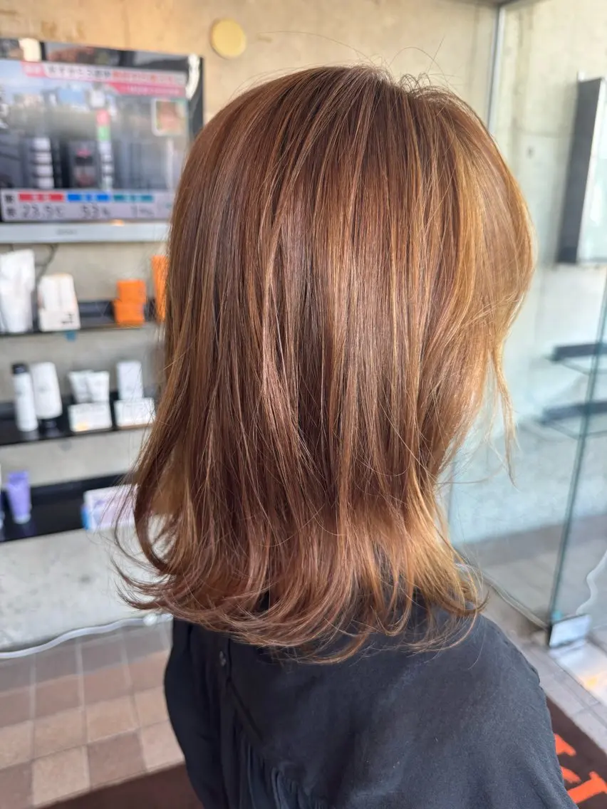 ミディアム ラピスキーズ 寺本のヘアスタイル