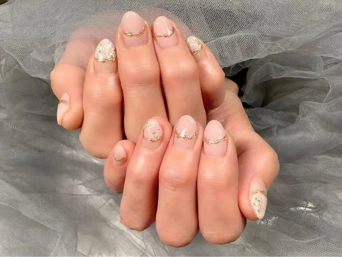 ネイル ピンク シンプルネイル ハンドネイル Nail Salon KURELLYのネイルデザイン