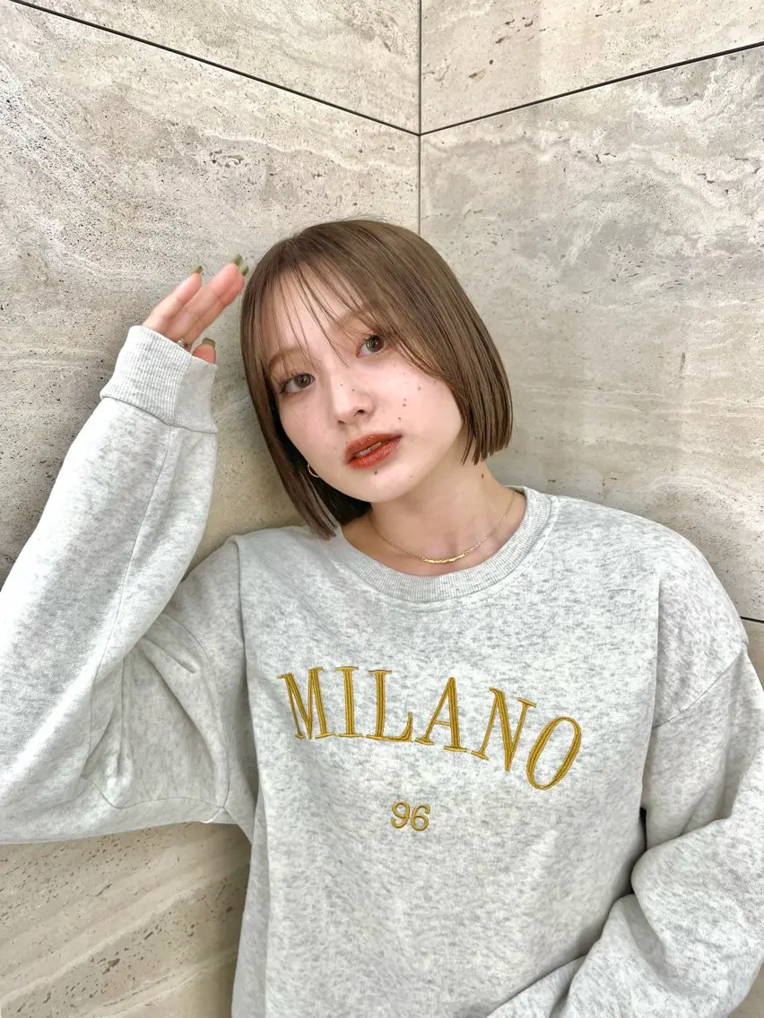 ミディアム 似合わせボブ🌟 髪質改善🎀村松優斗のヘアスタイル