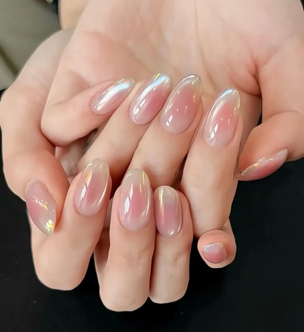🩵《HAND》夏限定メニュー♪海外話題のシャボン玉ネイル🫧の写真