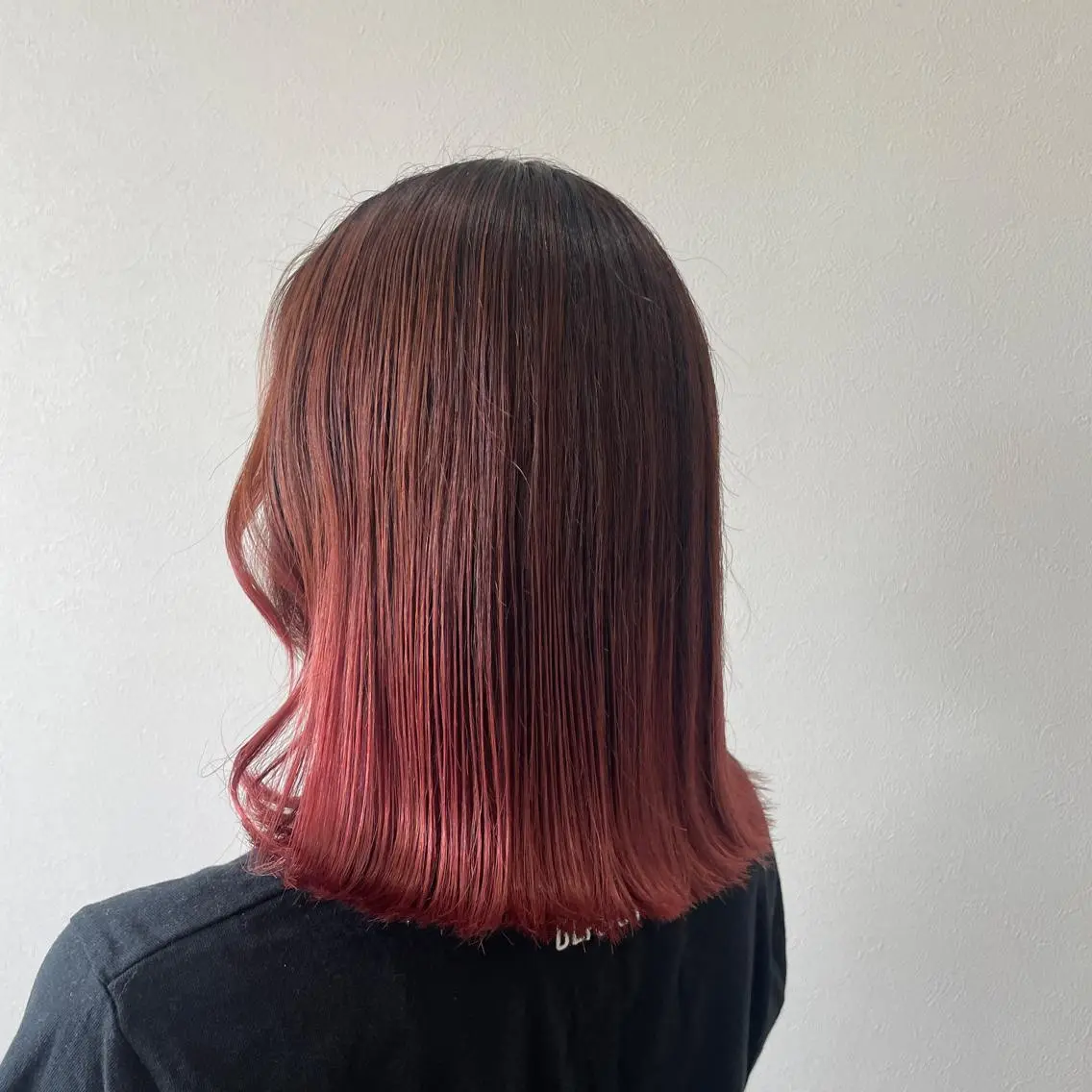 セミロング カラー ピンクカラー 西尾美容室libuR Ryokaのヘアスタイル