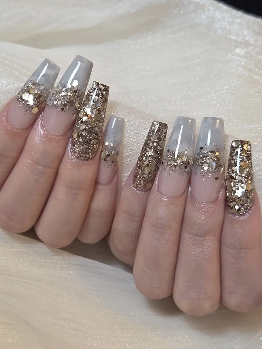 ネイル 大理石ネイル(マーブル) スカルプネイル ハンドネイル LadyNail Kiyoka/大名のネイルデザイン
