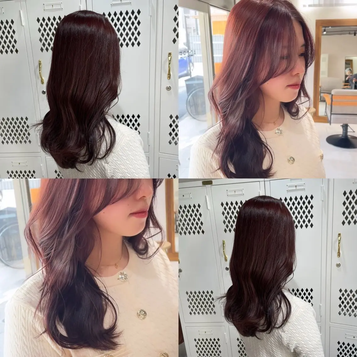 ロング カラー ラベンダーカラー ピンクカラー ピンクラベンダー ヘアカラー トリートメント 🍑トレンドカラー 🍑横浜のヘアスタイル