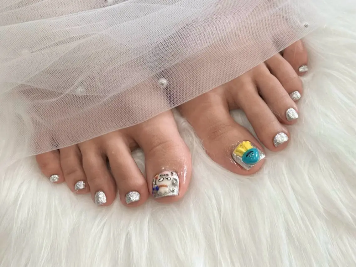 【オフなしの方はこちら💁🏻‍♀️】Jrネイリスト☆フット親指アートコース☆の写真