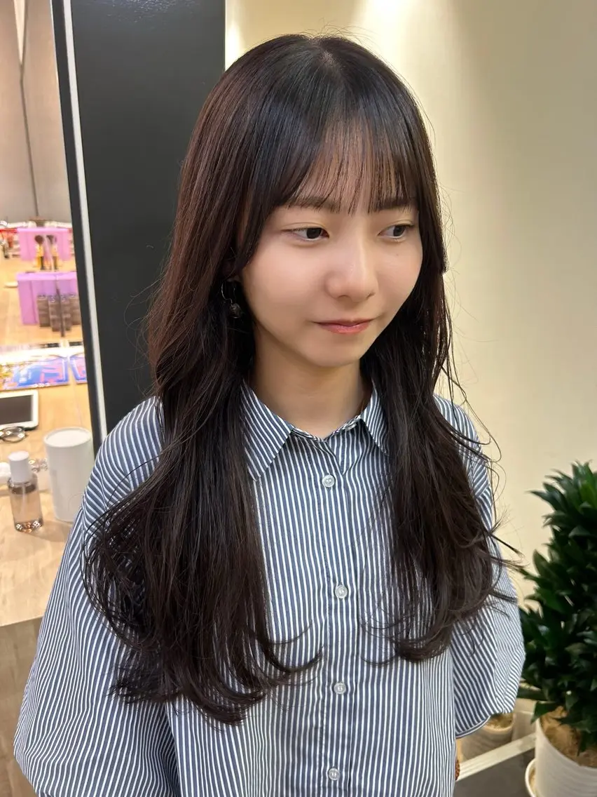 ロング カラー ベージュカラー ラベンダーカラー ラベンダーベージュ hubhair レイヤー/透明感のヘアスタイル