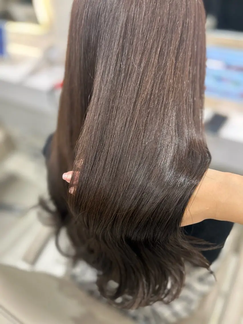 ロング カラー カット ヘアカラー トリートメント ダブルカラー髪質改善 /Annaのヘアスタイル