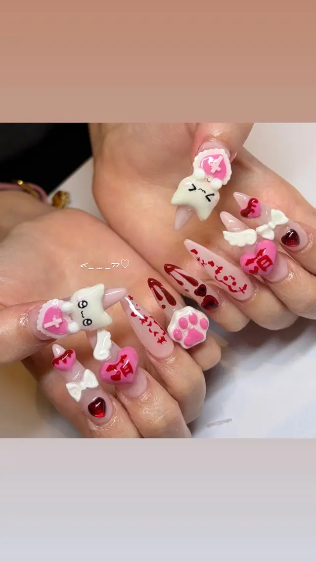 ネイル スカルプネイル ayumi‪‪❤︎‬ Betty Nailのネイルデザイン
