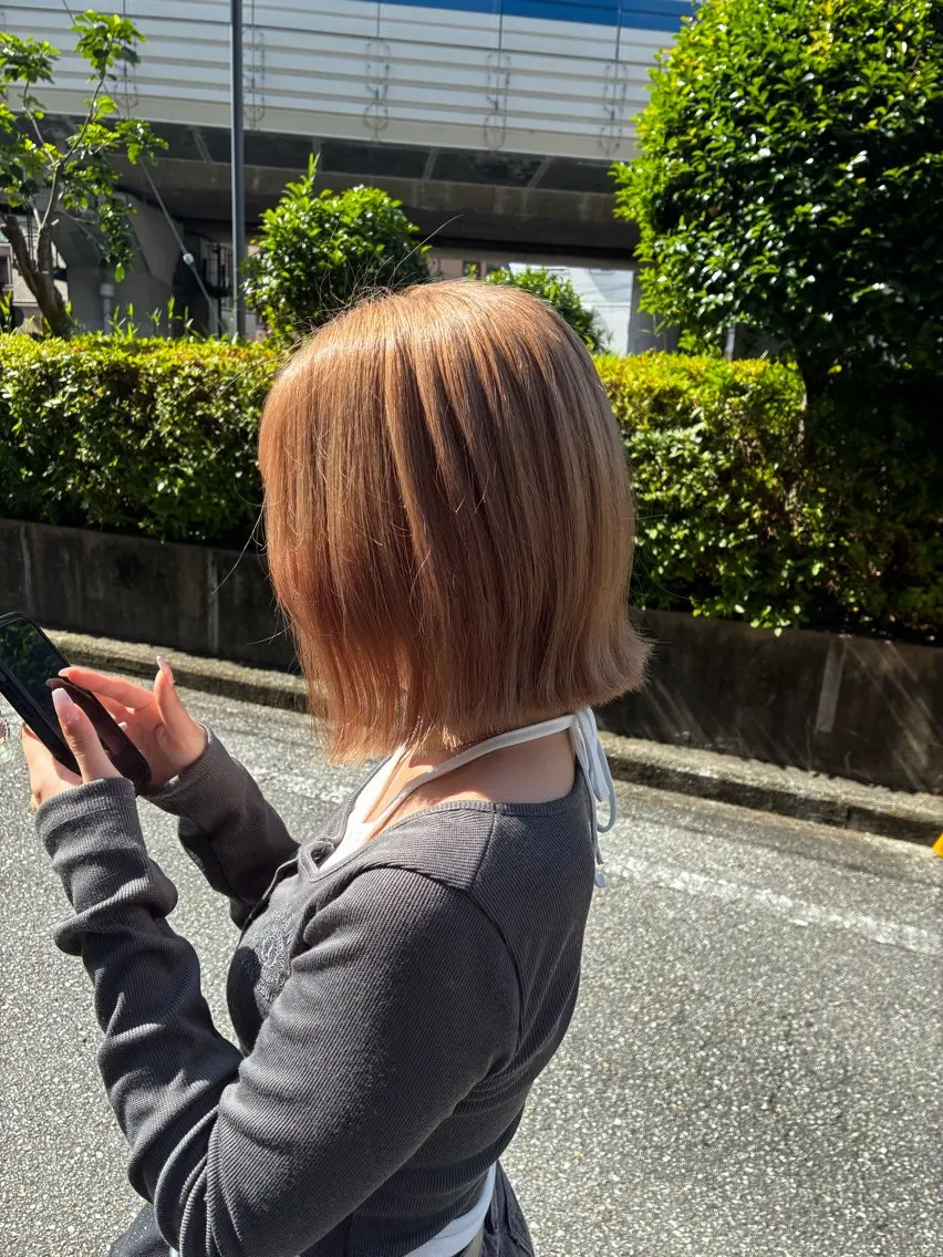 カラー ブリーチ 石井綾華🩰 ブリーチモデル募集✨のヘアスタイル