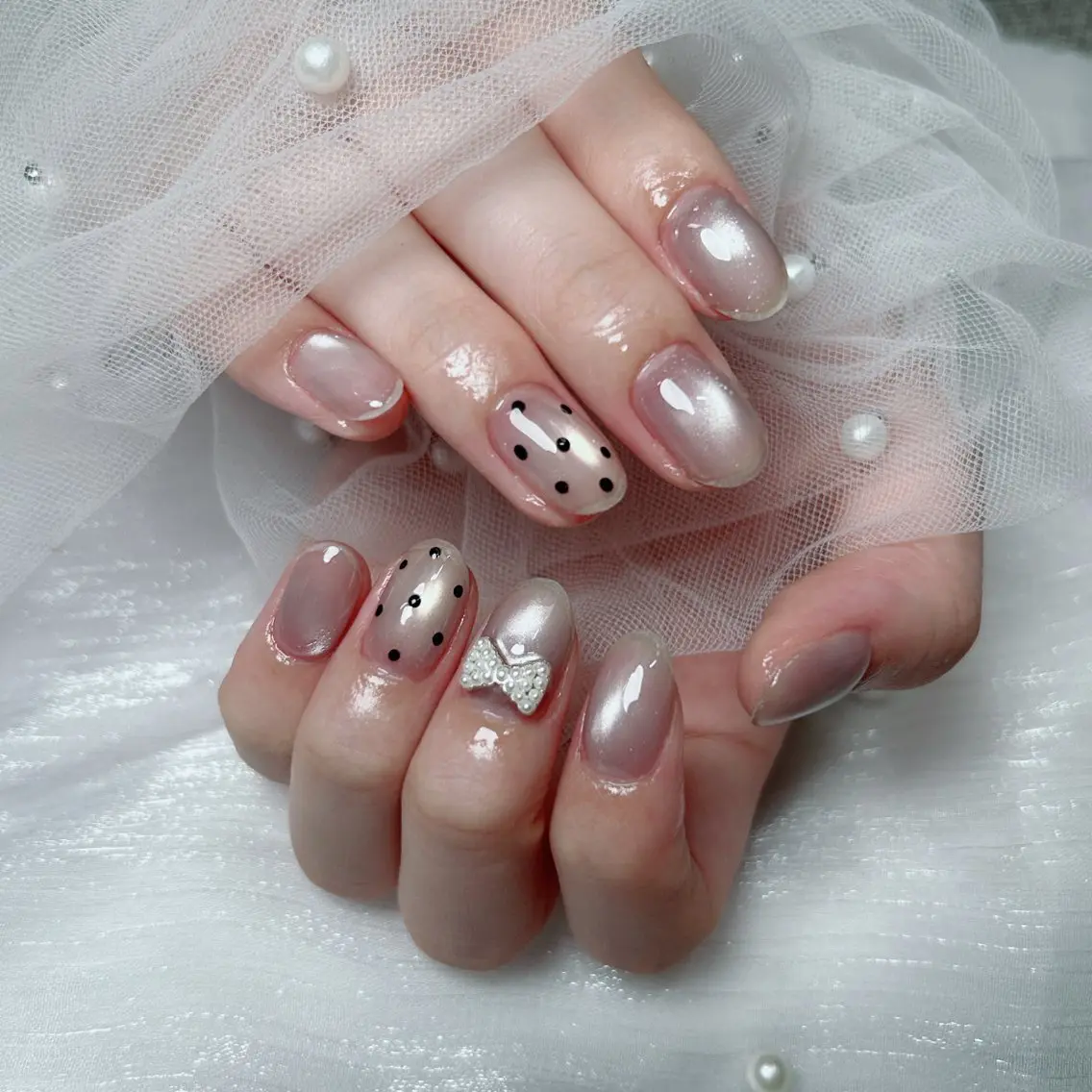 ネイル フラワーネイル 韓国ネイル 夏ネイル ワンホンネイル ハンドネイル Cute Tips nailのネイルデザイン