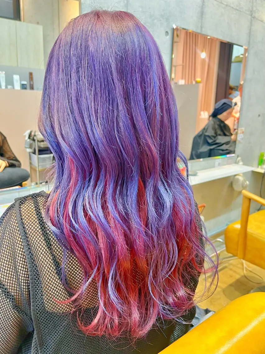 セミロング カラー 小顔似合わせカット ┊︎＊AYANO＊のヘアスタイル