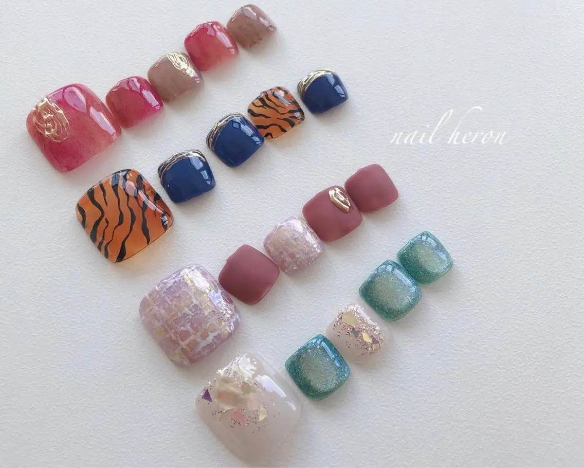 ネイル フットネイル saki_ nail heronのネイルデザイン