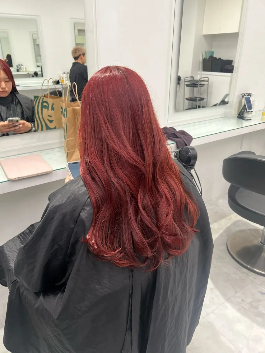 カラー ヘアカラー トリートメント ヘッドスパ ヘアセット ブリーチなし透明感 💗RYOTAのヘアスタイル