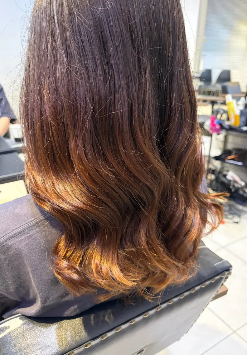 ロング パーマ デジタルパーマ 上田 佳奈のヘアスタイル