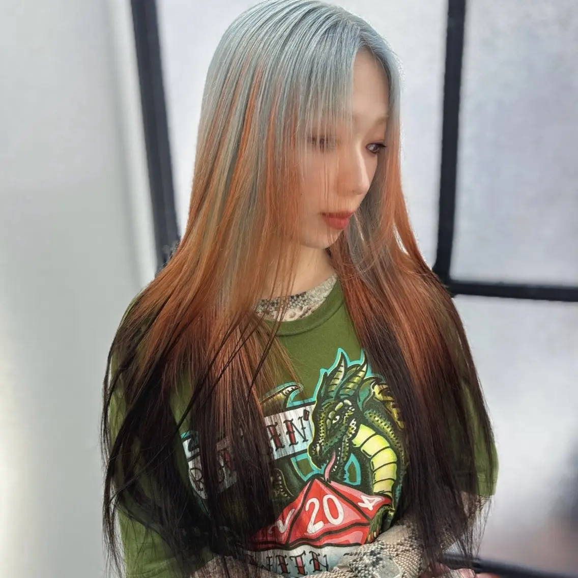 ロング カラー ヘアカラー Ren. 🦋デザインカラーのヘアスタイル