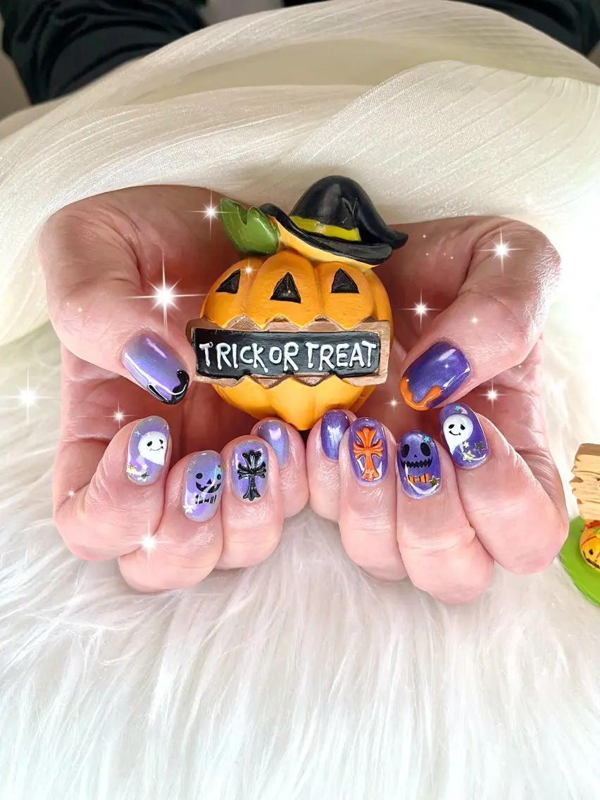 ネイル ハロウィン 多賀城 パラジェルのネイルデザイン
