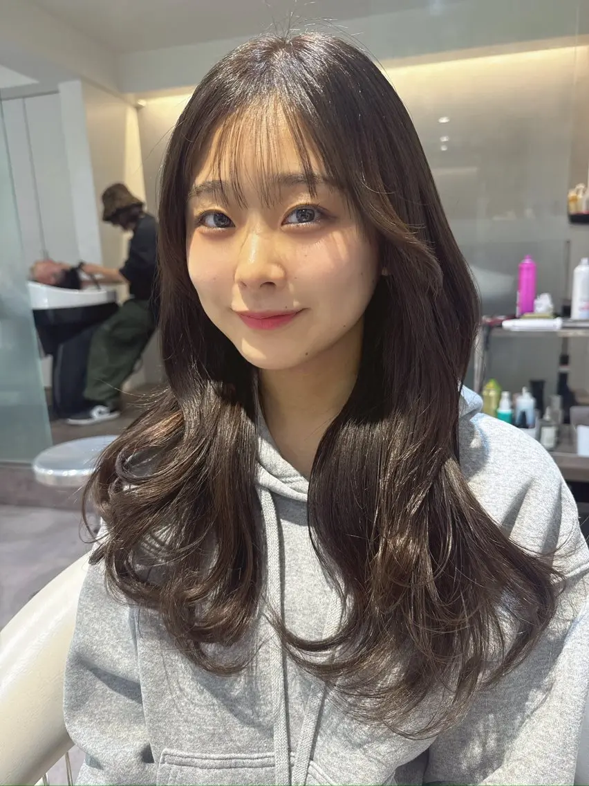 ロング カラー 透明感カラー グレージュ カット ヘアカラー トリートメント 💎透明感カラー特化 💎TAISEIのヘアスタイル