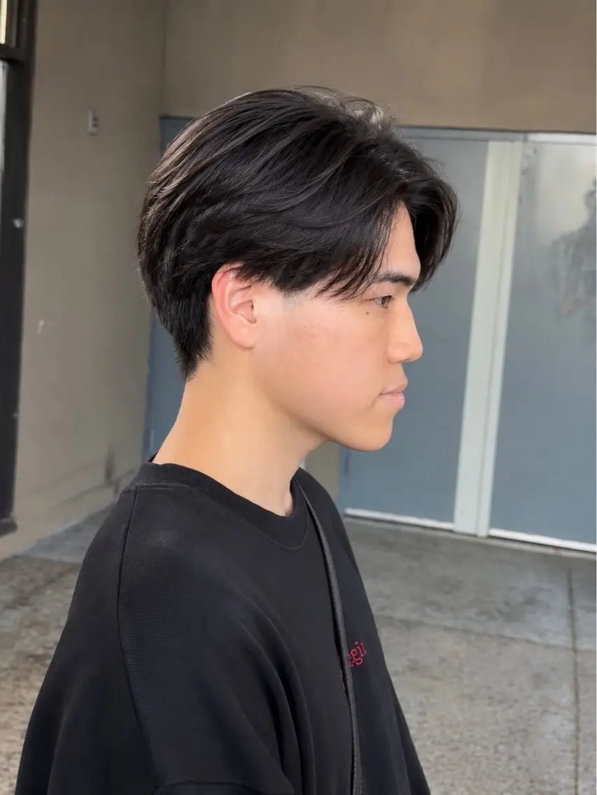 ミディアム パーマ メンズ 縮毛矯正 カット 縮毛矯正 GAKU 【メンズ特化】のヘアスタイル