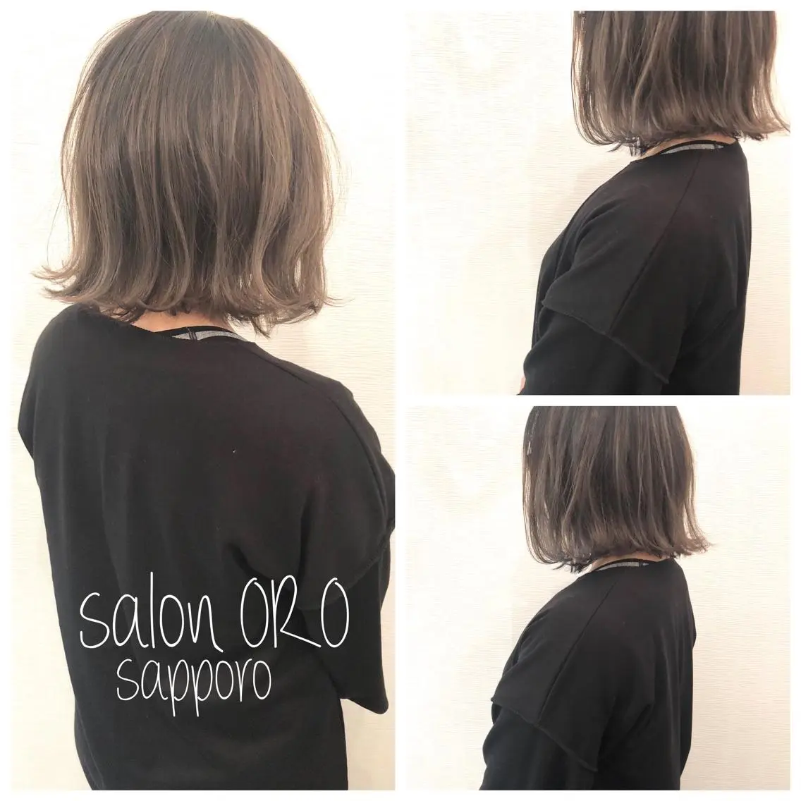 ミディアム カラー ヘアカラー トリートメント 平川 友希子のヘアスタイル