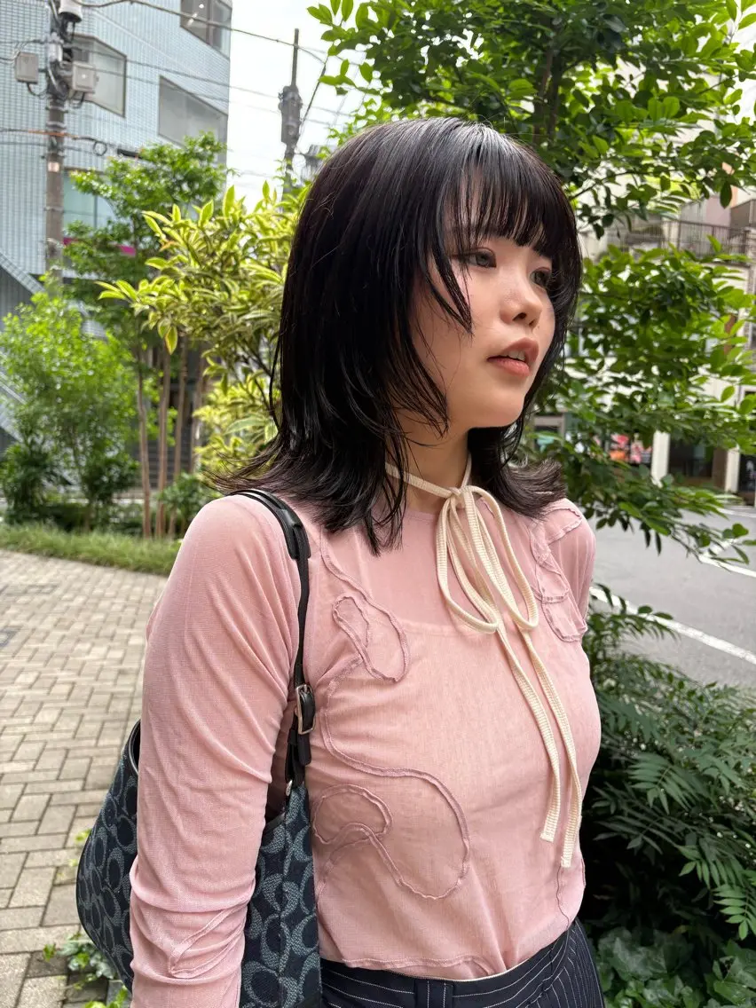 ミディアム カラー カット ヘアカラー eri kinjoのヘアスタイル