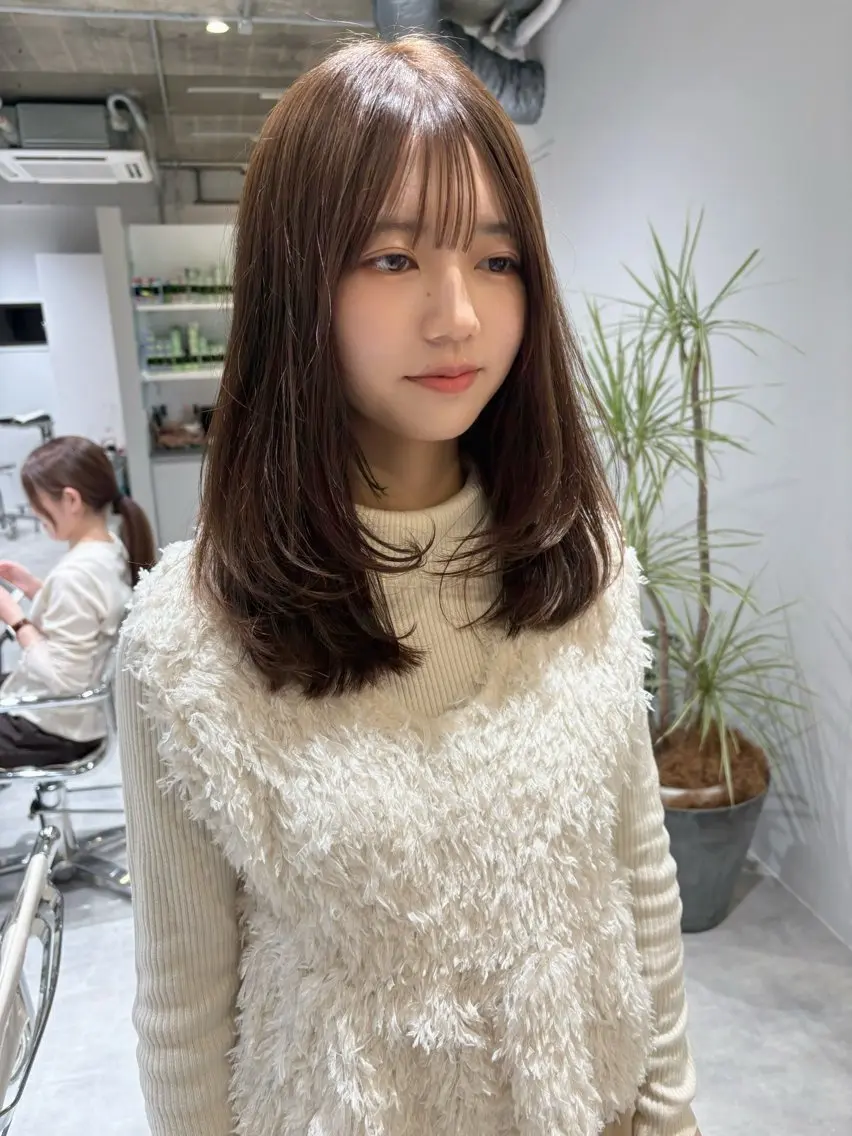 ロング カット ヘアカラー トリートメント レイヤーカット ✨️奥田良太✨️のヘアスタイル