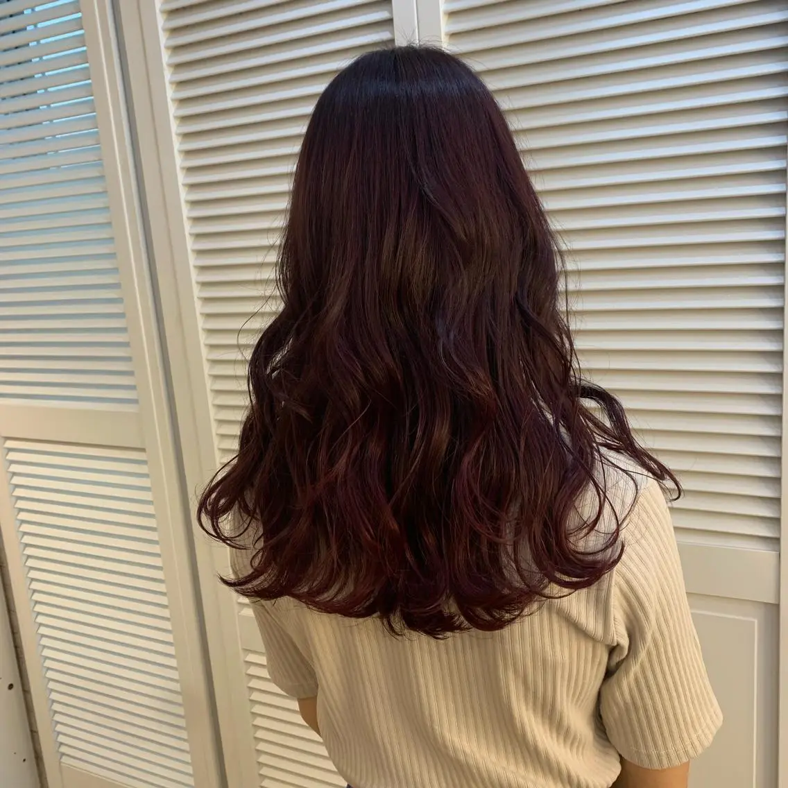 カラー ブリーチ ブリーチなしカラー 天野 利咲のヘアスタイル