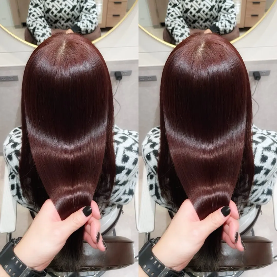 ロング カット 縮毛矯正 トリートメント 銀座⭐️髪質改善⭐️ 平中 留生のヘアスタイル