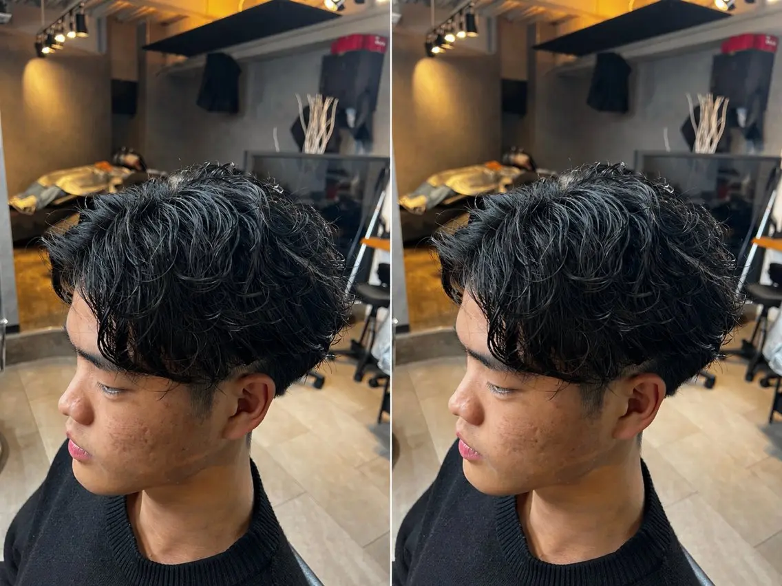 ショート カット 毛流れ•波巻きパーマ 特化🔥🌊瀬川竜生のヘアスタイル