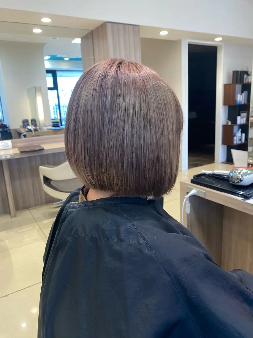 ミディアム カット ヘアカラー トリートメント 透明感カラー/ 松井克樹のヘアスタイル