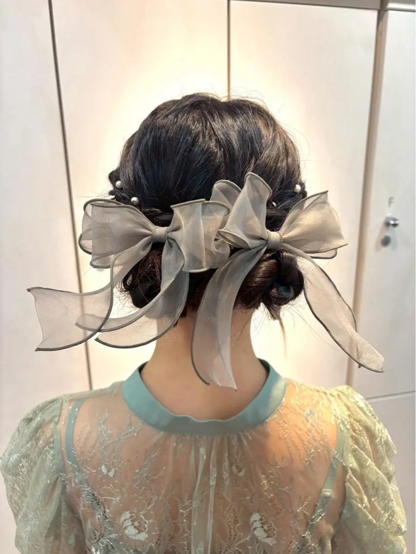 ヘアアレンジ 結婚式・ブライダル 🍑トレンドカラー 🍑横浜のヘアスタイル