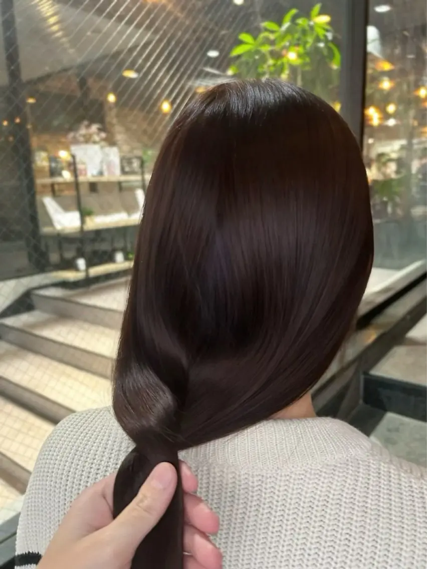 セミロング カラー カット ヘアカラー トリートメント 柔らか垢抜けｶﾗｰと ｶｯﾄ🫧ASUKAのヘアスタイル