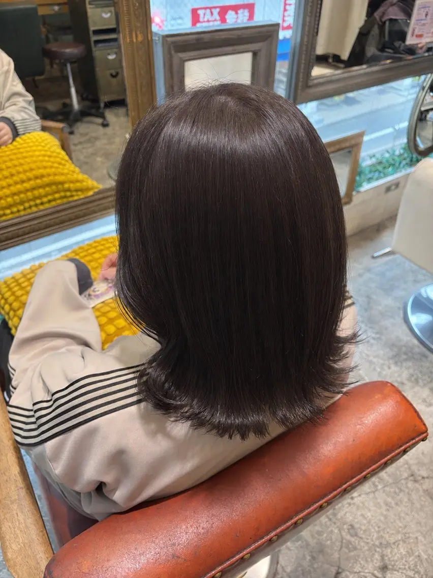 カラー グレージュ ラベンダーカラー ラベンダーグレージュ ラベンダーグレー ヘアカラー たかの ゆめなのヘアスタイル