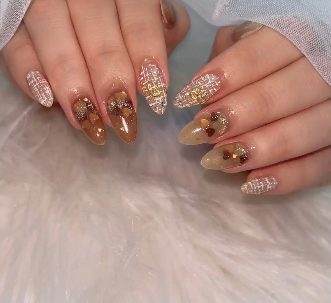 ネイル YumiNail 長さだし&ハンドケアのネイルデザイン