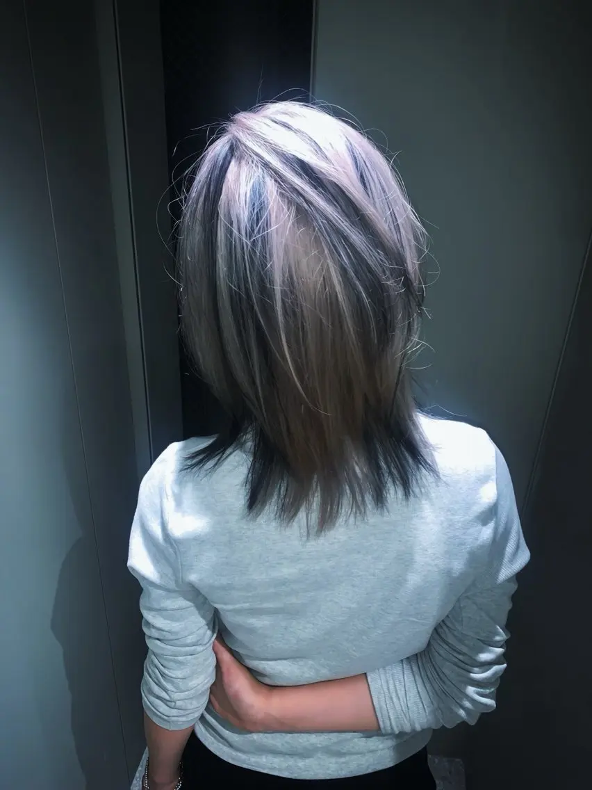 セミロング カット ヘアカラー トリートメント シャギー/y2k shunのヘアスタイル