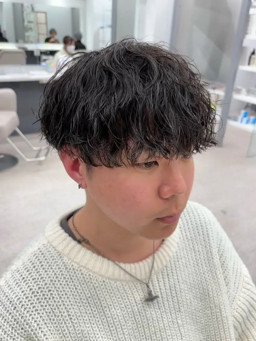パーマ メンズ カット パーマ 🍐シャドウパーマ メンズ特化/守岡🍐のヘアスタイル