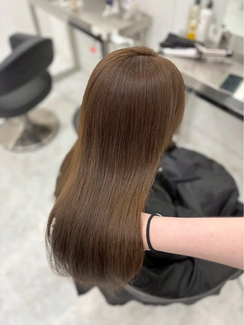 🤍ブリーチありorなしダブルカラー🤍+うる艶 髪質改善トリートメント🤍【ダブルカラー】+【髪質改善】の写真