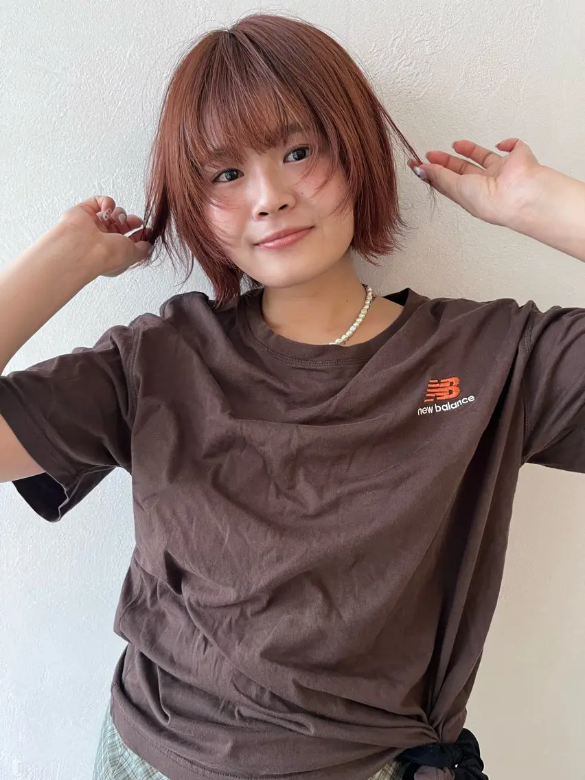 ショート カラー 透明感カラー🫧🌈 似合わせカット✂︎のヘアスタイル