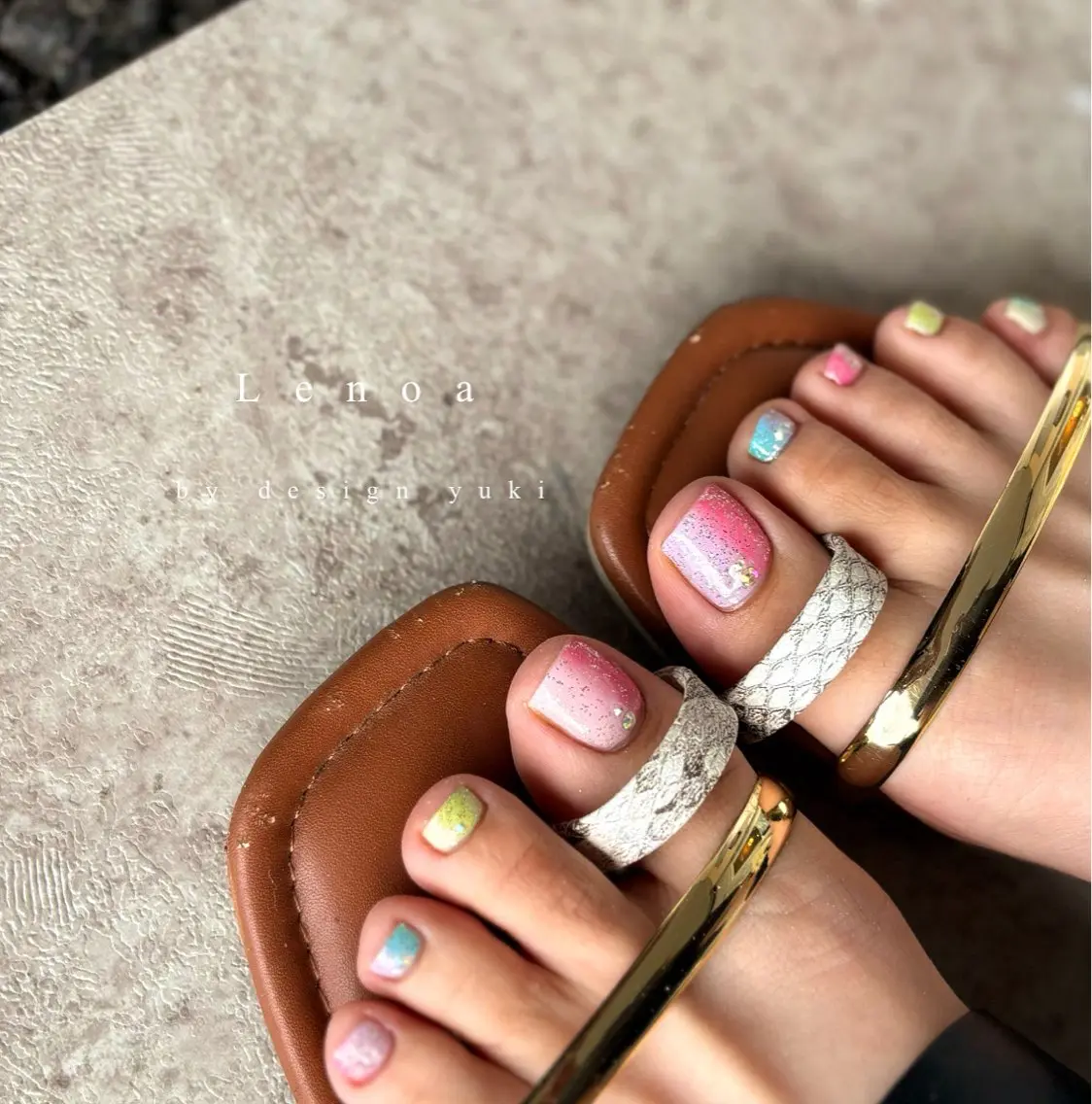 ネイル フットネイル Tielu Yukiのネイルデザイン