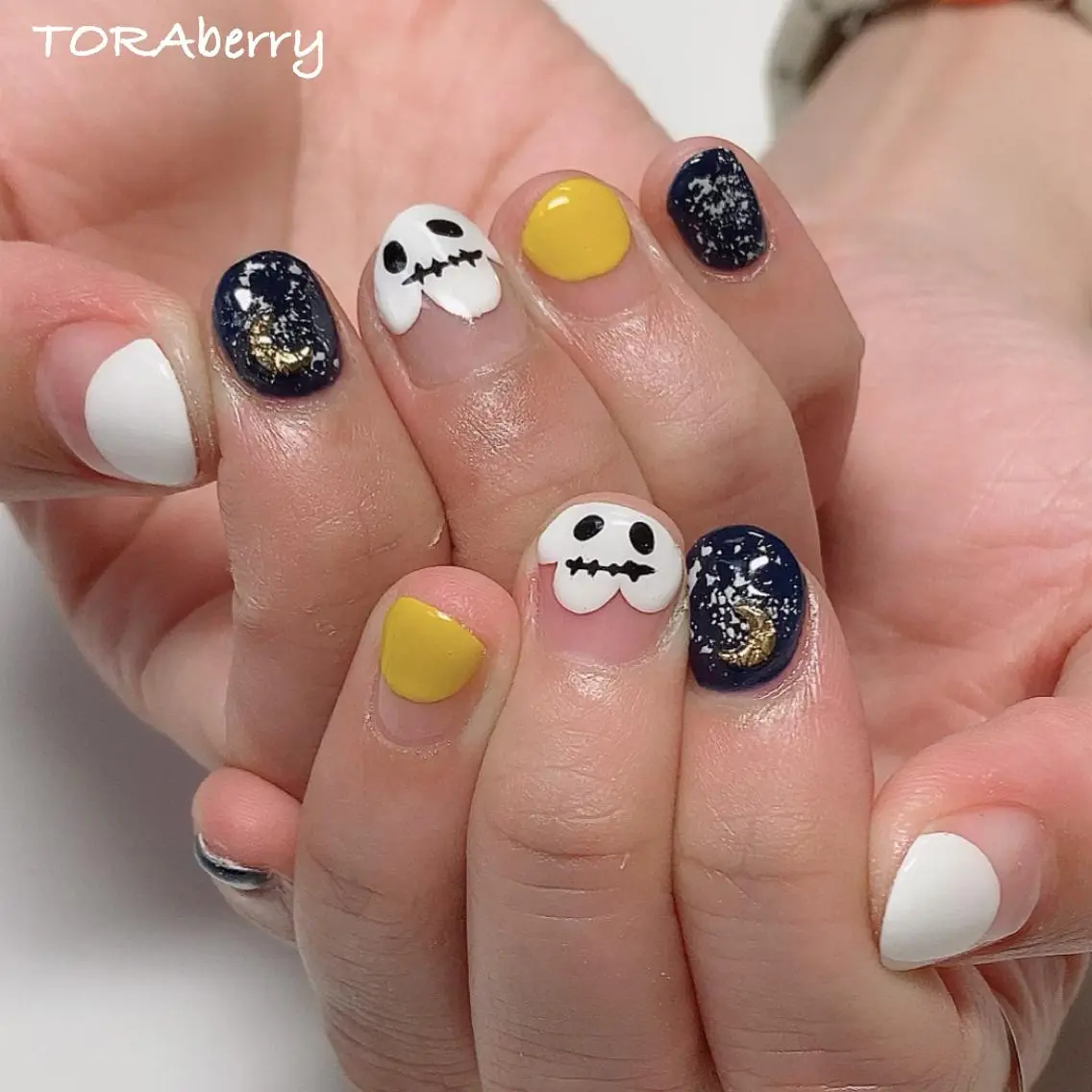 ネイル ハロウィン ハンドネイル ネイリスト なつみのネイルデザイン
