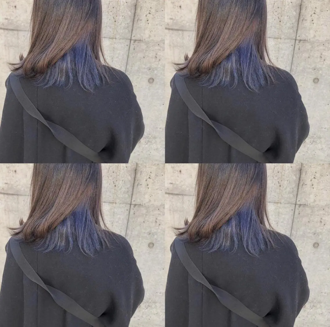 ロング カラー ヘアアレンジ ブルーカラー インナーカラー メンズスタイル ly本厚木のヘアスタイル