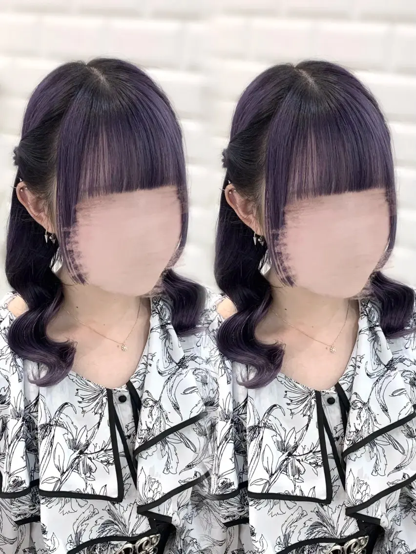 セミロング ヘアアレンジ ヘアセット 松村 知佳のヘアスタイル