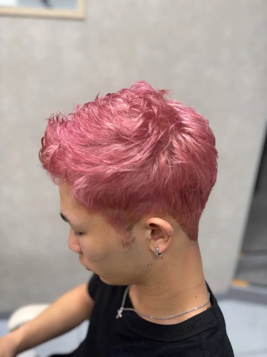 メンズ ヘアカラー メンズ特化韓国風 パーマスタイル/りんのヘアスタイル