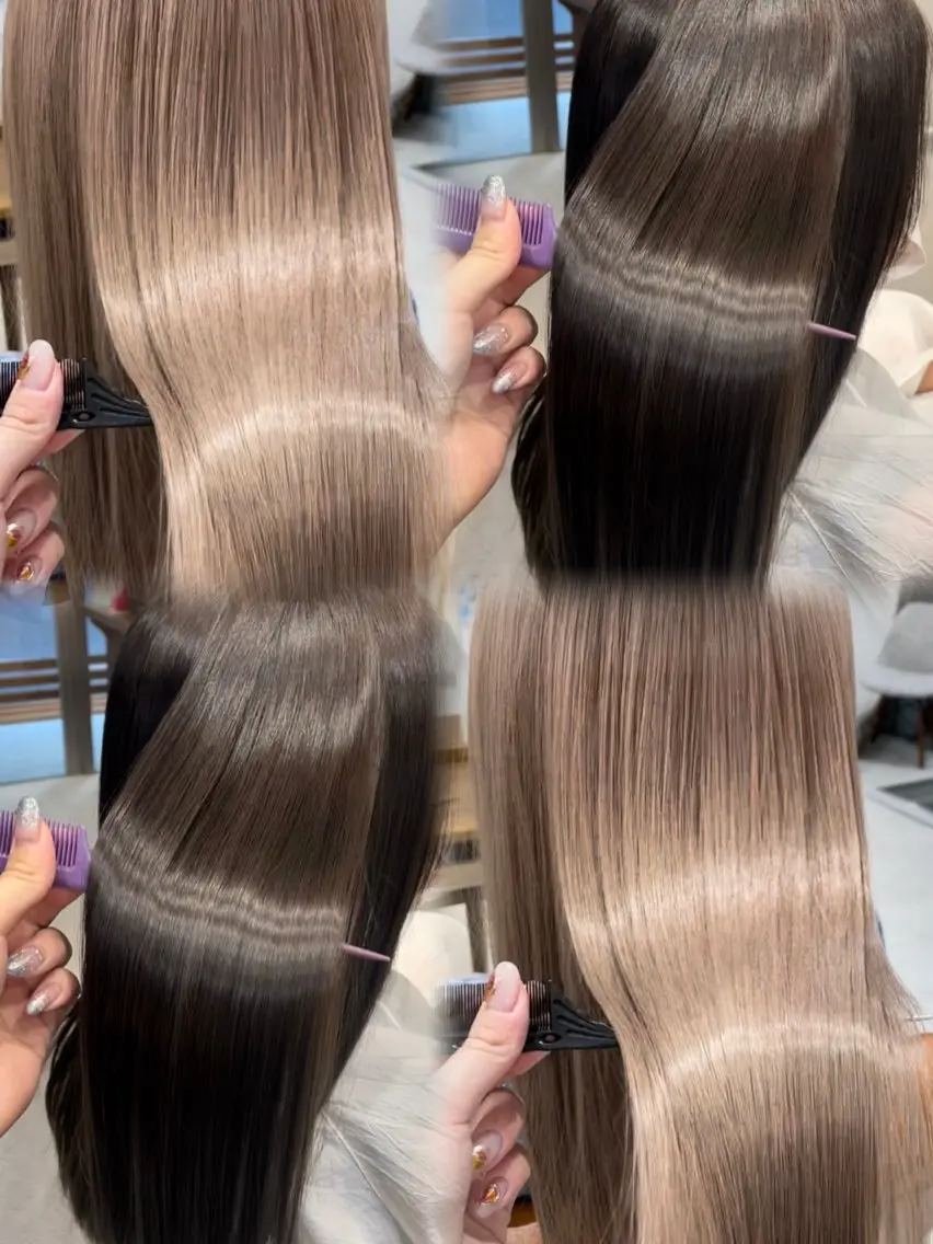 ロング 縮毛矯正 トリートメント 【髪質改善・ 艶カラー】JUREのヘアスタイル