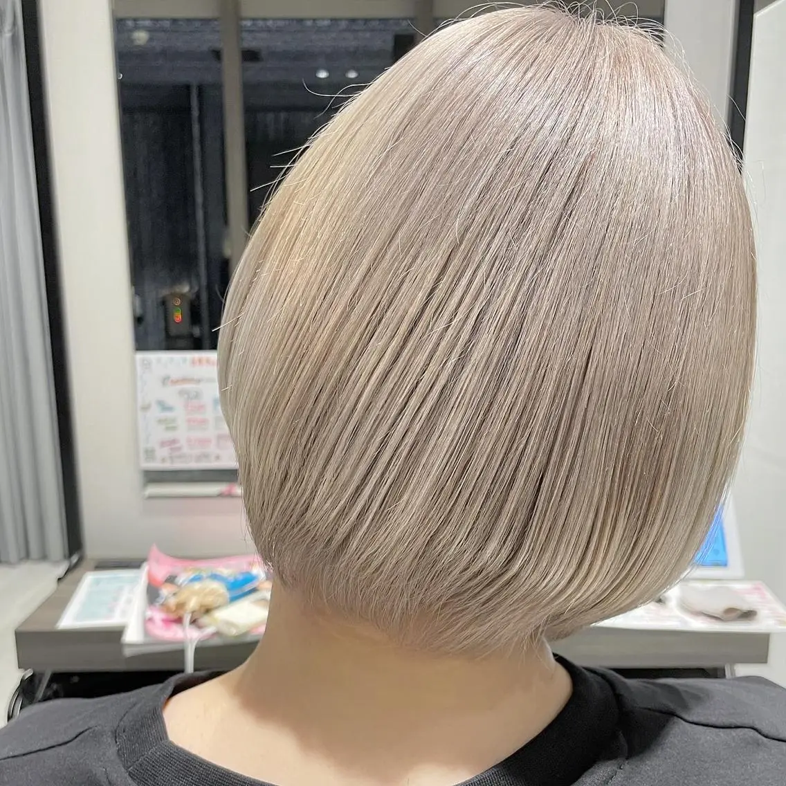 ショート カラー ヘアカラー トリートメント 韓国パーマ/クルム パーマ/コイデのヘアスタイル
