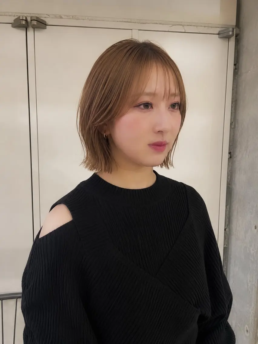 ショート ヘアカラー 森綱悠 /ボブ/ナチュラルのヘアスタイル