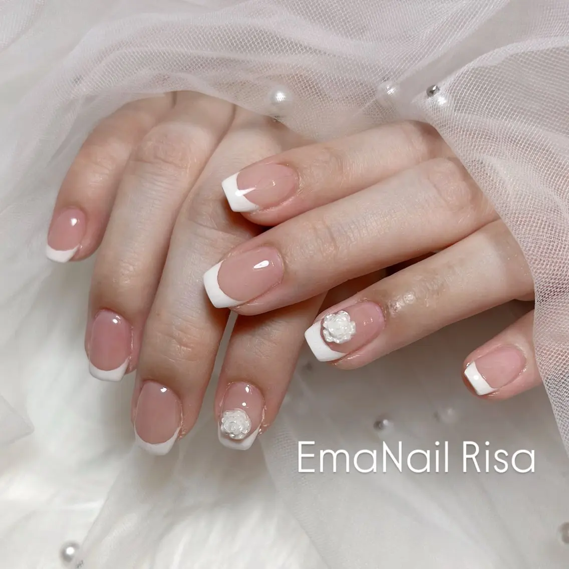 【hand】クリアフレンチ🎀初回オフ無料の写真