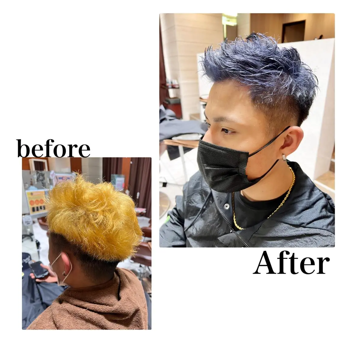 メンズ メンズブリーチ 刈り上げ メ イのヘアスタイル