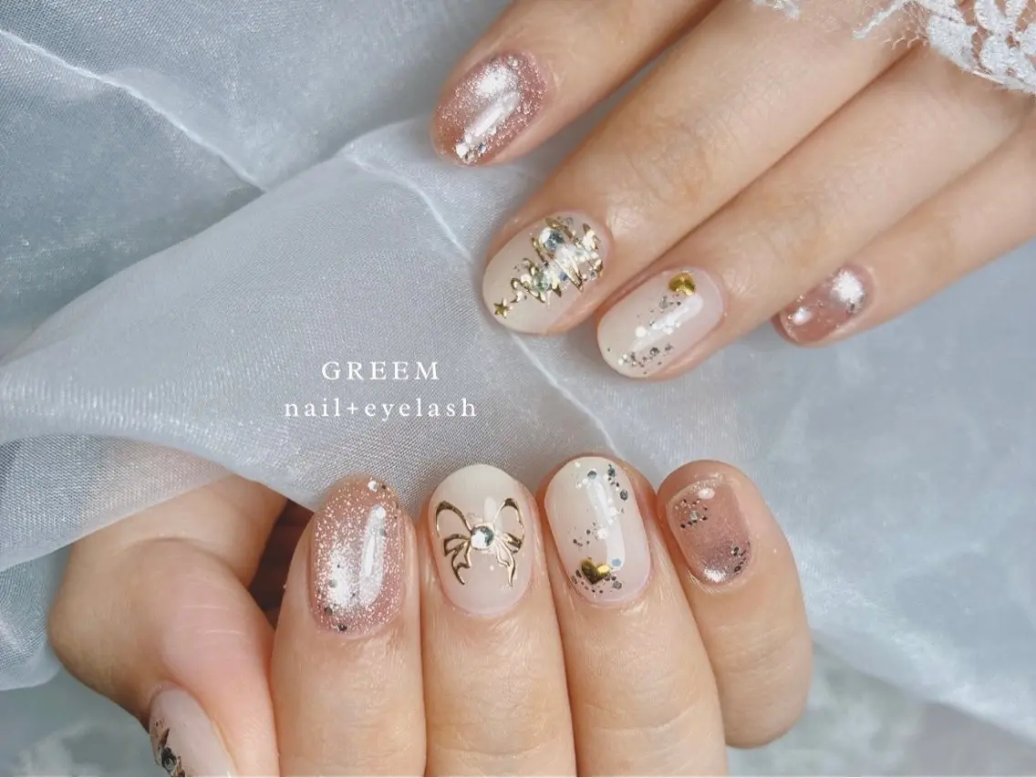 ネイル 冬ネイル クリスマス ハンドネイル GREEM グリームのネイルデザイン
